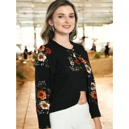 IUGA Women Printed Shrug image 3