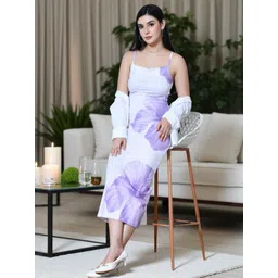 IUGA Women Shoulder Straps Bodycon Dress image 2