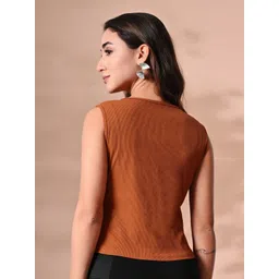 IUGA Women Sleeveless Half Zipper Top image 3