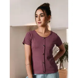 IUGA Women Solid Short Sleeve Top-picture-26