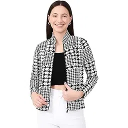 iuga Women's Black Floral Printed Shrug Jacket-picture-30