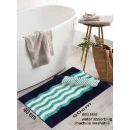 IVAZA Blue Microfibre 1400 GSM Bath Rugs-picture-19