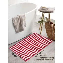 IVAZA Red Microfibre 1400 GSM Bath Rugs-picture-23