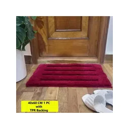 IVAZA Red Microfibre 1400 GSM Bath Rugs-picture-24