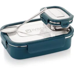 ivbox Thermo-Max insulated Lunch Box Stainless Steel Leak-Proof Tiffin 2 Containers Lunch Box-picture-2