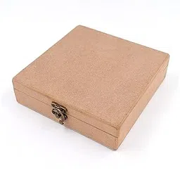 IVEI MDF Box - Square Wood Box DIY Craft Materials - Plain MDF Blank Square Box for Painting, Wooden Sheet Craft, Resin & Fluid Art, Mandala Art, Pyrography (Box Dimensions 7.5 in X 7.5 in X 2 in)-picture-17