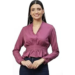 ives Women's Solid Regular Fit Shirt-picture-38