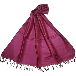 ivikta Solid Cotton Silk Dupatta for Women & Girls | Chunnis for women | Plain Dupatta-picture-16