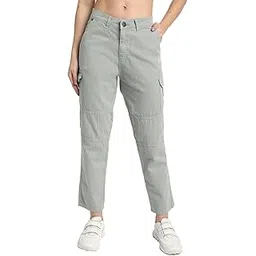 ivoc Womens Mid Rise Slim Fit Pure Cotton Cargos Shorts-picture-26