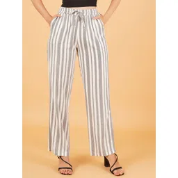 IX IMPRESSION Striped Mid Rise Trousers-picture-17