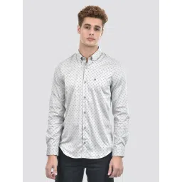 IZOD Grey Slim Fit Printed Shirt-picture-33