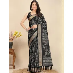 J 6 DESIGNER Floral Printed Woven Design Saree-picture-24