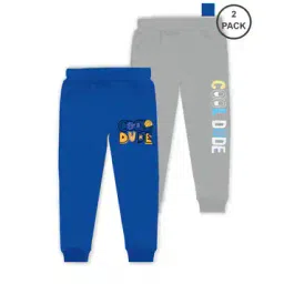 j & jp Pack of 2 Typographic Print Joggers with Elasticated Waist-picture-53