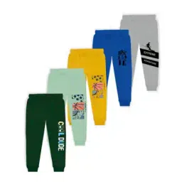 j & jp Pack of 5 Joggers with Elasticated Waist-picture-33