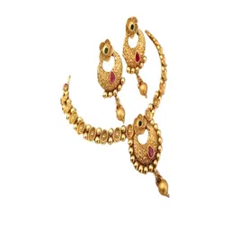 J D Jewellers Women Gold Jewellery Set-picture-22