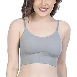 j-express Cotton Bra for Women, Sports Bras for Women, Yoga Bra, Camisole Bra for Women, Lighty Padded Cup Bra for Women with Full Coverage with Removable Pads (30 to 36 Size)_Free Size-picture-34