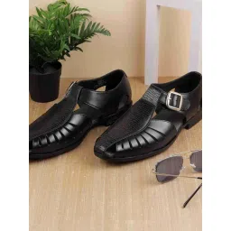 J. Fontini by Mochi Black Fisherman Sandals-picture-26