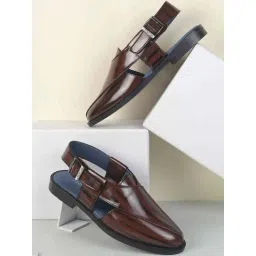 J. Fontini by Mochi Brown Back Strap Sandals-picture-43