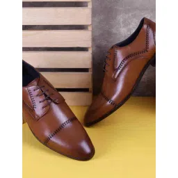 J. Fontini by Mochi Tan Derby Shoes-picture-37