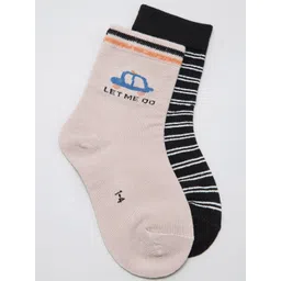 J Style Kids Pack of 2 Patterned Above Ankle Length Socks-picture-20