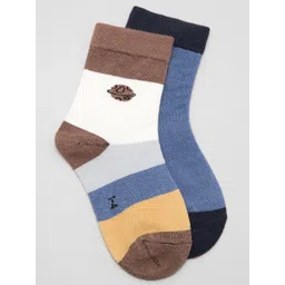 J Style Kids Pack of 2 Patterned Above Ankle Length Socks-picture-36