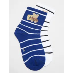 J Style Kids Pack of 2 Patterned Ankle Length Socks-picture-35