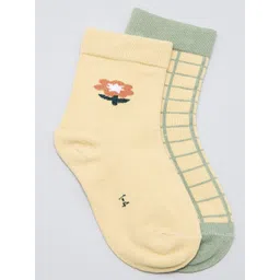 J Style Kids Pack of 2 Patterned Ankle Length Socks-picture-41