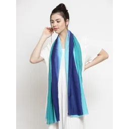 J Style Women Blue Silk Ombre Dyed Stole-picture-22