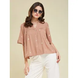 j turritopsis Women Relaxed Fit Fit Embroidered Casual Shirt-picture-25