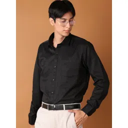 J White by Vmart Men Classic Spread Collar Solid Cotton Formal Shirt-picture-11