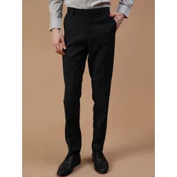 J White by Vmart Men Slim Fit Mid-Rise Formal Trousers-picture-26