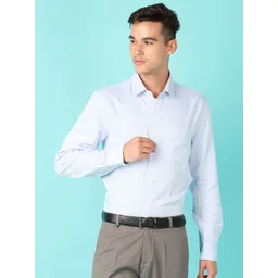 J White by Vmart Men Spread Collar Textured Formal Shirt-picture-32