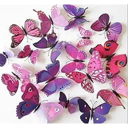 JAAMSO ROYALS 3D Butterfly Stickers for Wall, Decoration Items, Stickers, Home-Decor, for Walls Decoration (90CM X 90CM)-picture-11