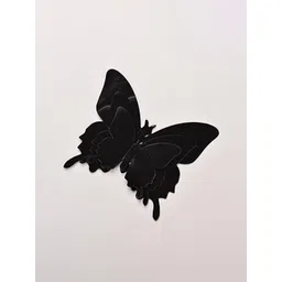 Jaamso Royals Black 12 Pieces 3D Magnet Butterfly Self Adhesive Home Wall Sticker-picture-22
