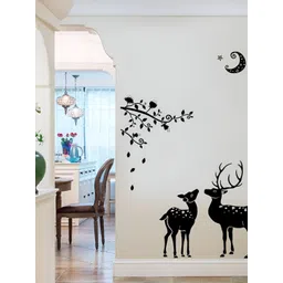 Jaamso Royals Black & White 3D Printed Self Adhesive Wall Sticker-picture-22
