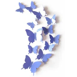 Jaamso Royals Blue 3D Butterflies Printed Wallpaper-picture-31