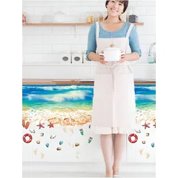 Jaamso Royals Blue & Orange-Colored Self-Adhesive & Waterproof Wall Sticker-picture-12