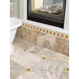 Jaamso Royals Brown & Pink Printed Self-Adhesive Wall Sticker-picture-18