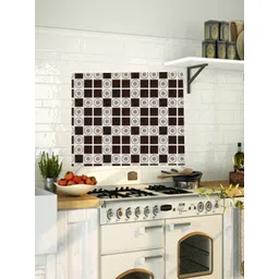 Jaamso Royals Brown & White Printed Self Adhesive 3D Wallpaper-picture-26