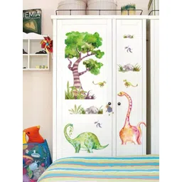 Jaamso Royals Brown Printed Self Adhesive Wall Sticker-picture-14