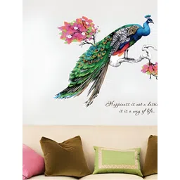 Jaamso Royals Green & Blue 3D Printed Self Adhesive Wall Sticker-picture-26