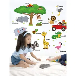 Jaamso Royals Green & Red 3D Printed Self Adhesive Wall Sticker-picture-22