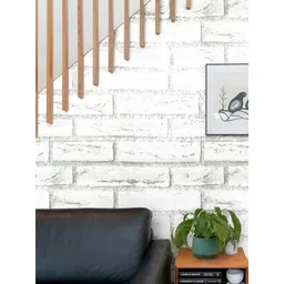 Jaamso Royals Grey & White Brick Self-Adhesive & Removable Wall Sticker-picture-39