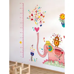 Jaamso Royals Pink & Blue 3D Printed Self Adhesive Wall Sticker-picture-17