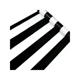 Jaamso Royals White & Black Striped Design Printed Self-Adhesive & Removable Wall Sticker-picture-22