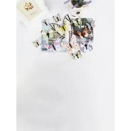 Jaamso Royals Yellow & Blue 12 Pieces 3D Magnet Butterfly Self Adhesive Wall Sticker-picture-16