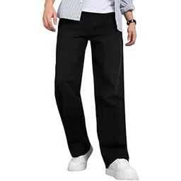 jaar fashion Loose Fit Jeans for Men – Oversized Mid Rise Baggy Denim Pants, Casual Streetwear Relaxed Fit Trousers-picture-54