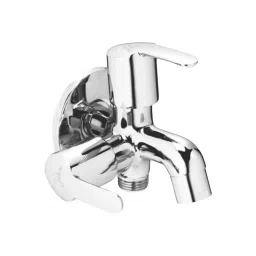 Jabra 2 in 1 Bib Cock Aqua Series Brass Chrome Finish Wall Mount Silver-picture-43