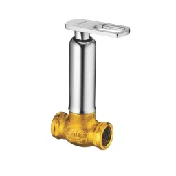 Jabra Concealed Stop Cock (M) Apolo Series Brass Chrome Finish Wall Mount 15 mm Silver-picture-33
