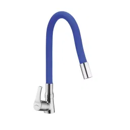 Jabra Single Flow Sink Cock Brizo Series Brass Chrome Finish Deck Mount Blue-picture-14